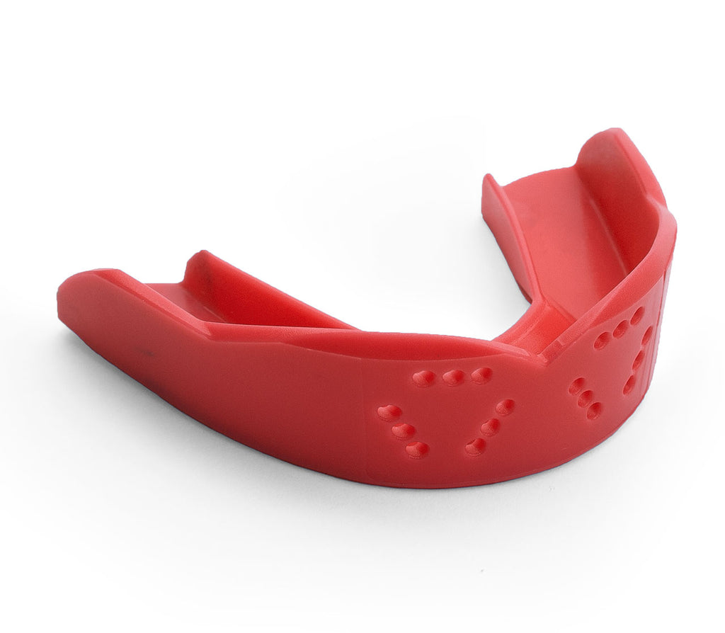 SISU 3D sportbitje in rood, voorgevormde mondbescherming
