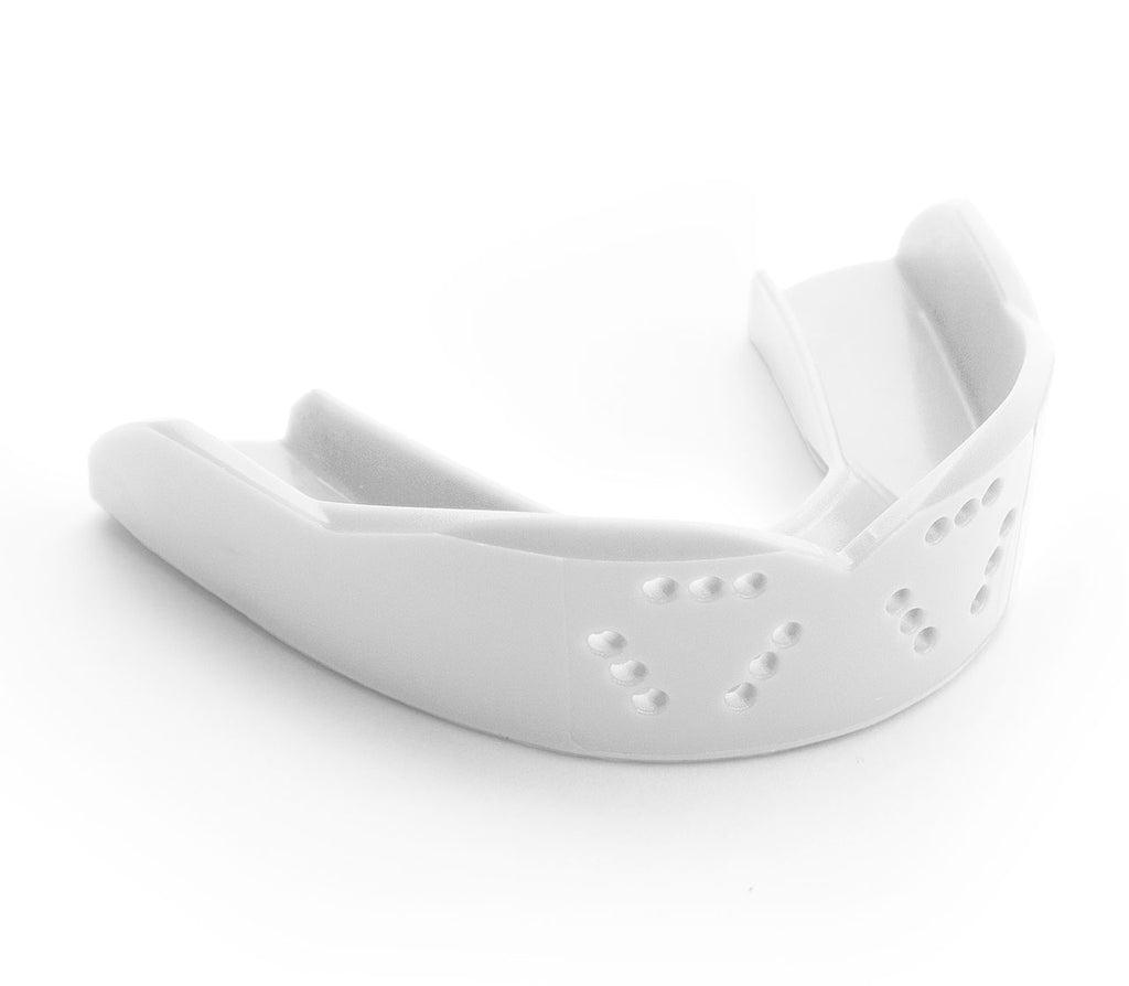 SISU 3D sportbitje in Snow white, voorgevormde mondbescherming